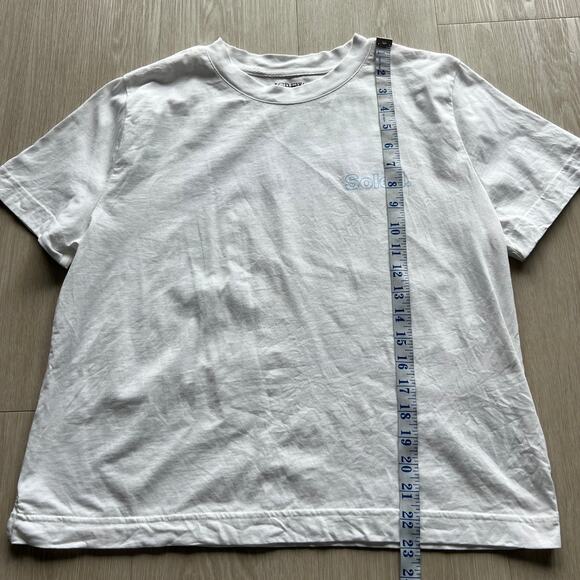 J Crew Flawed Soleil Graphic Vintage Jersey Tee Small FLAW Read - Picture 4 of 16